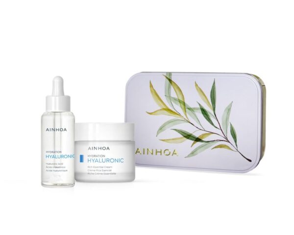 Cofre Ácido Hialurónico Hidratacion Profunda (piel seca) Edición Limitada. Lleva de Regalo Exfoliante Facial de Arroz 15ml.