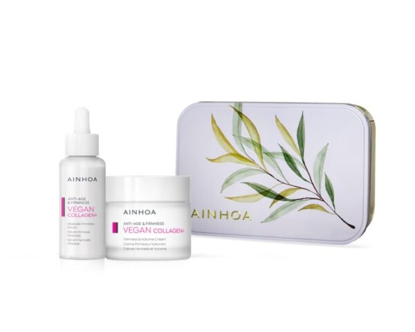 Cofre VEGAN COLLAGEN+ Firmeza Absoluta. Edición Limitada. Lleva de Regalo Exfoliante Facial de Arroz 15ml.